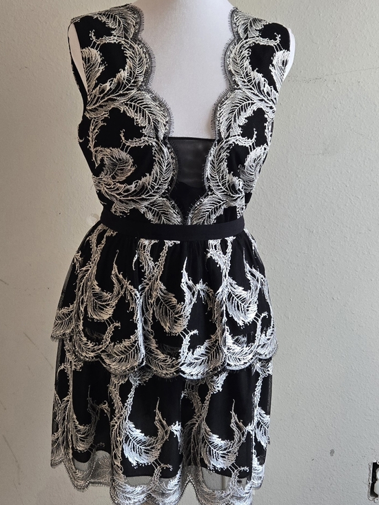 BCBGMaxAzria Dresses & Skirts - BCBG Lace Appliqué Cocktail Dress